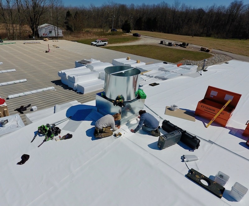 Decatur Plastics Flat Roof Installation Indiana
